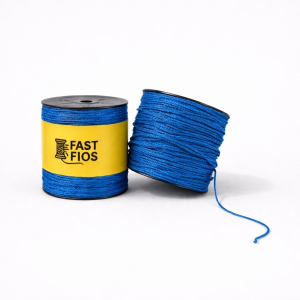 Kit com 2 Carretéis para fazer a Bolsa Conexão – Fios + Videoaula (Link da Aula Abaixo) - AZUL PACIFICO