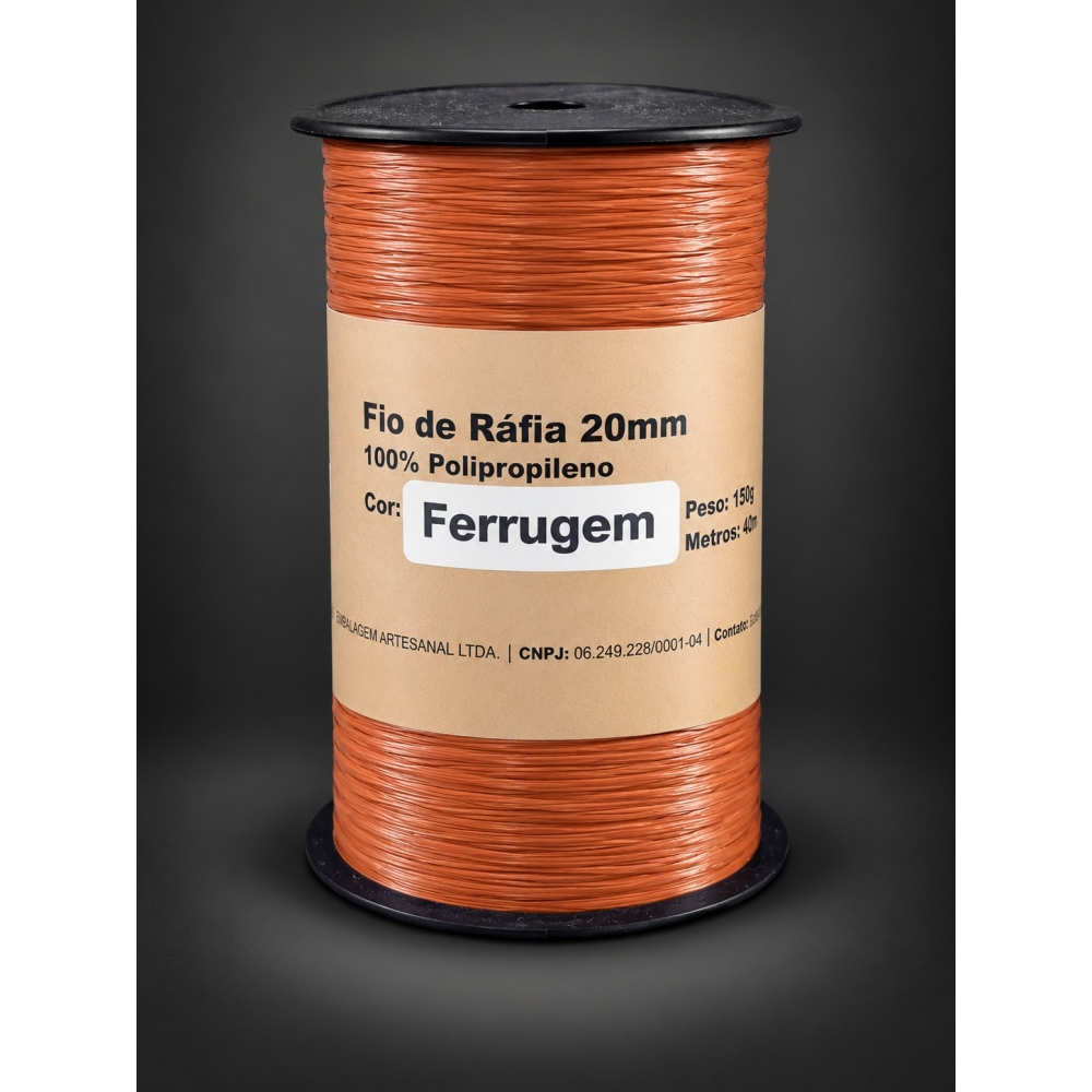 Fio de Ráfia 20mm - 150g - FERRUGEM