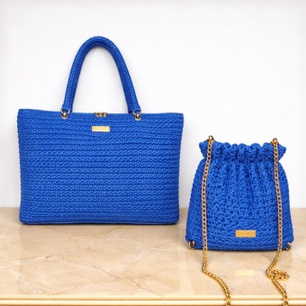 Kit com 3 carretéis para fazer as bolsas: Musa e Conexão – Fios + 2 Videoaulas (Links das Aulas Abaixo)