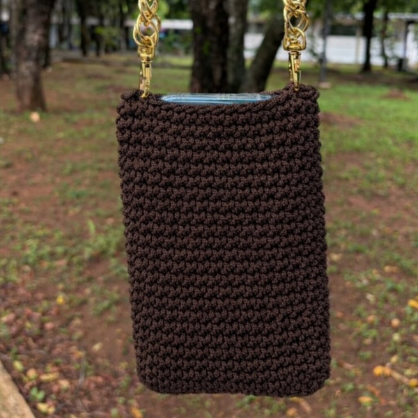 Carretel + Vídeo Receita para criar Capinha/Case para Celular (Link da Aula Abaixo) - MARROM CAFE