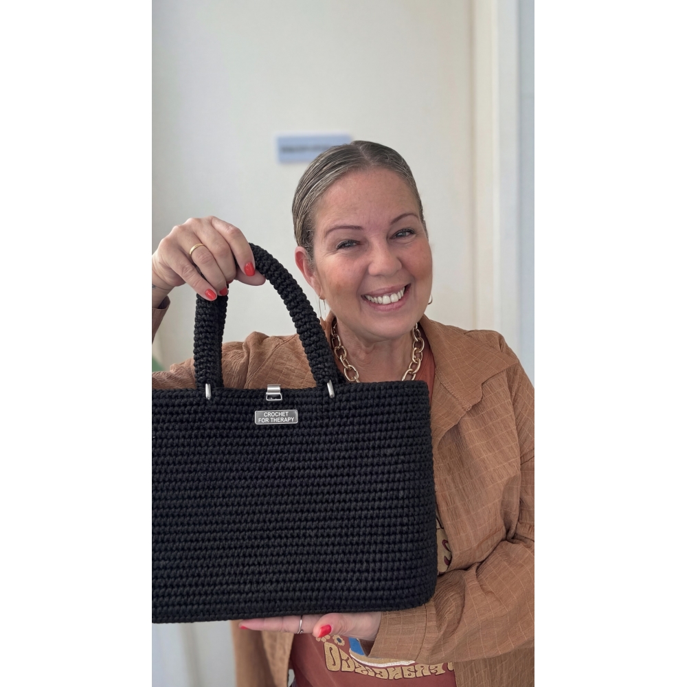 Kit com 2 Carretéis para fazer a Bolsa Conexão – Fios + Videoaula (Link da Aula Abaixo) - PRETO
