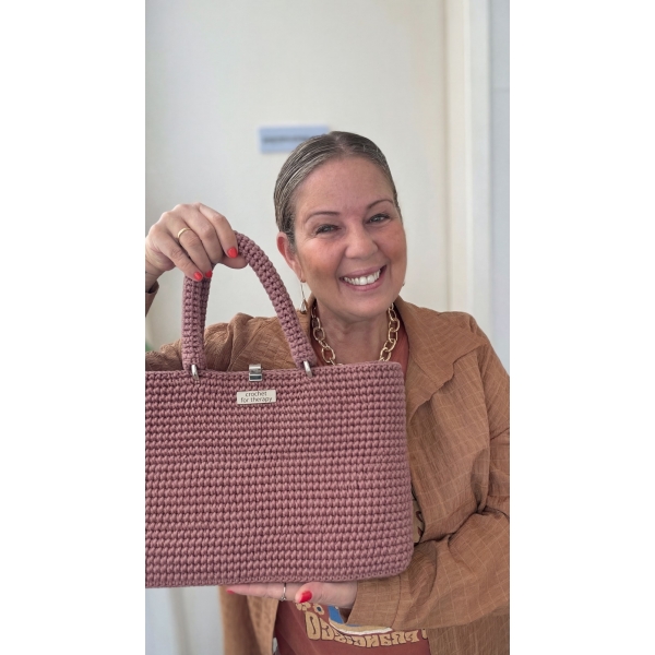 Kit com 3 carretéis para fazer as bolsas: Musa e Conexão – Fios + 2 Videoaulas (Links das Aulas Abaixo) - ROSE GOLD