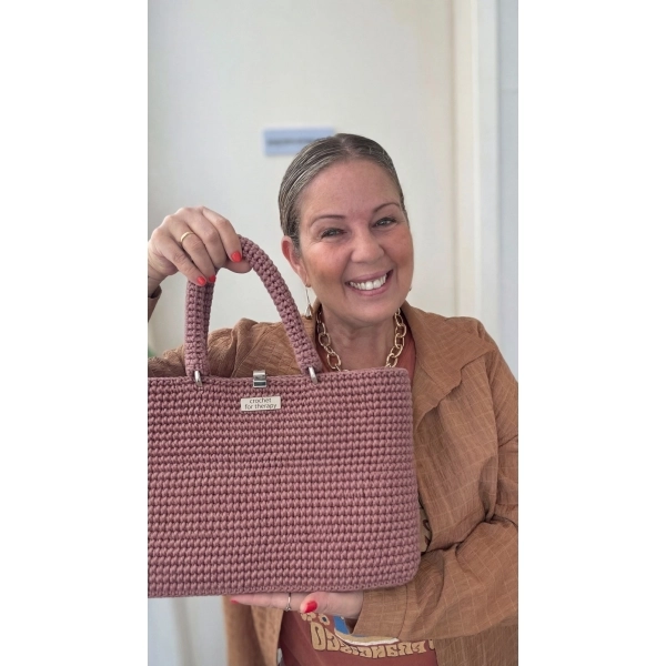 Kit com 3 carretéis para fazer as bolsas: Musa e Conexão – Fios + 2 Videoaulas (Links das Aulas Abaixo) - ROSE GOLD